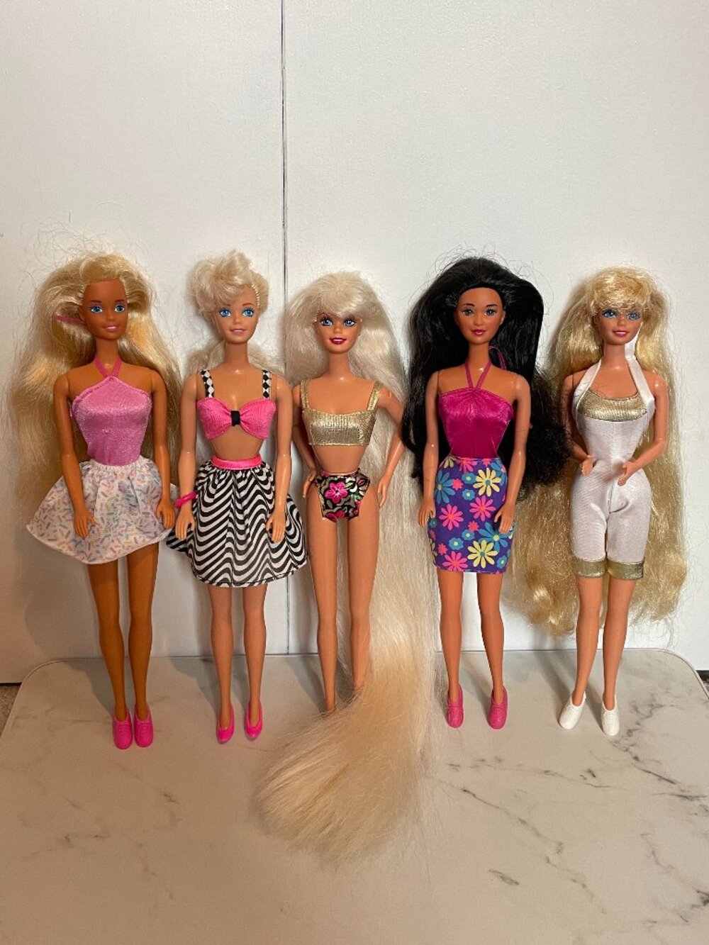 Vintage 1980s and 1990s Barbie and Kira Dolls